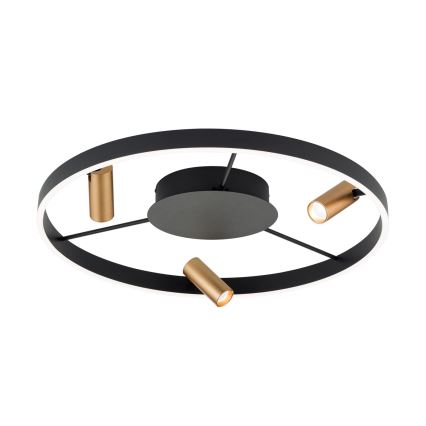 LED himmennettävä kattovalaisin BERLIN LED/50W/230V musta/kulta