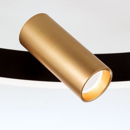 LED himmennettävä kattovalaisin BERLIN LED/50W/230V musta/kulta