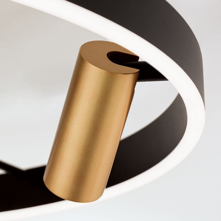 LED himmennettävä kattovalaisin BERLIN LED/50W/230V musta/kulta