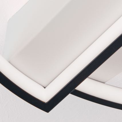 LED himmennettävä kattovalaisin OLGA LED/28W/230V musta/valkoinen