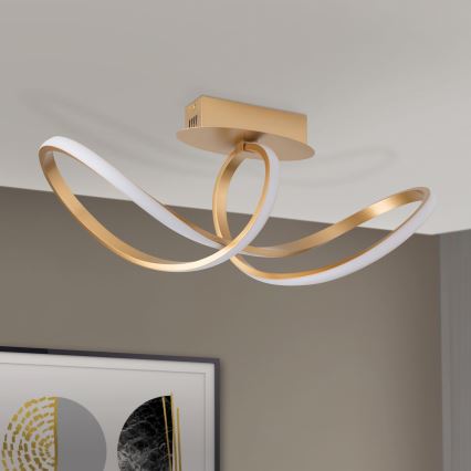 LED-himmennyskattokruunu CIRCUS LED/30W/230V kulta