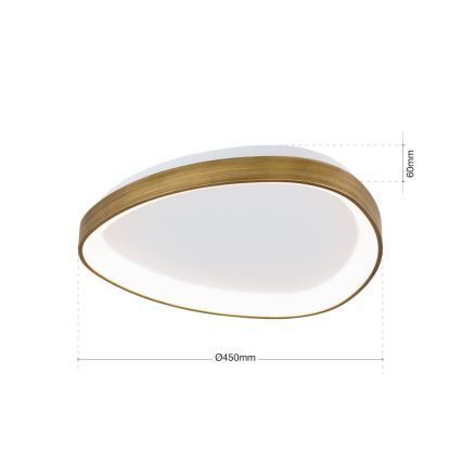 LED-kattovalaisin CHARLIE LED/35W/230V halkaisija 45 cm kulta