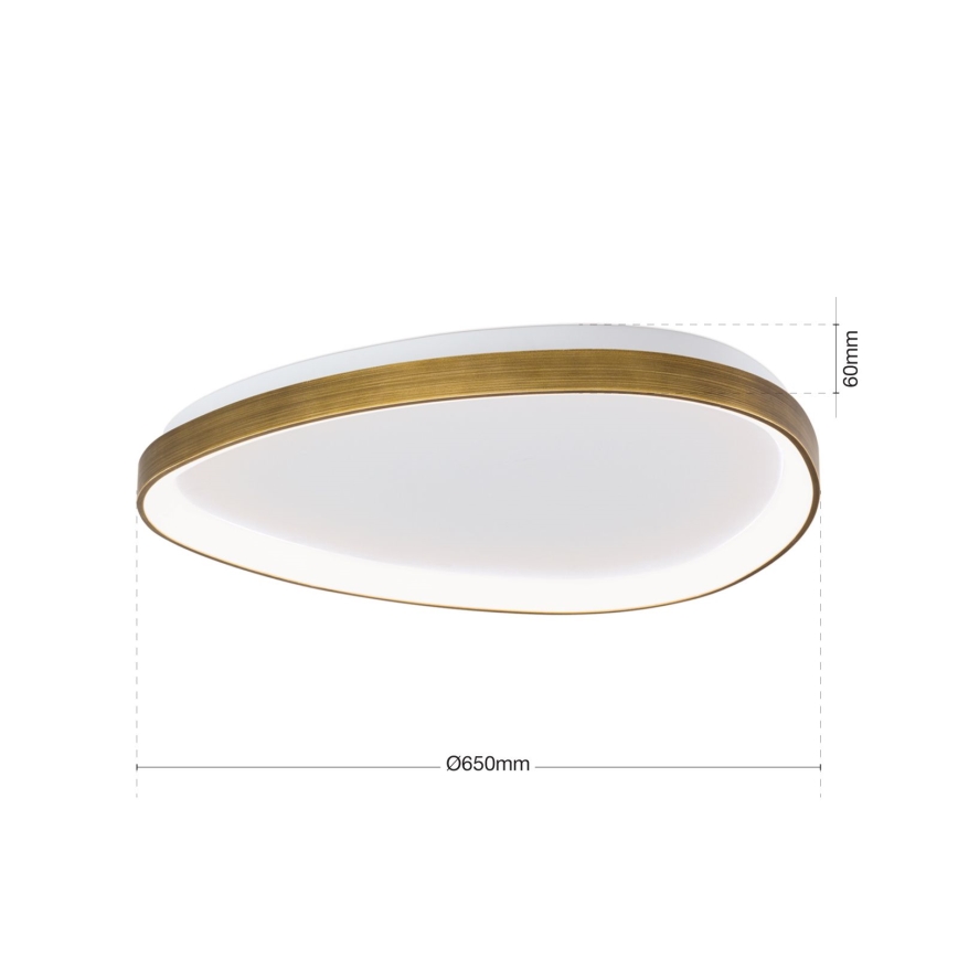 LED-kattovalaisin CHARLIE LED/48W/230V halkaisija 65 cm kulta