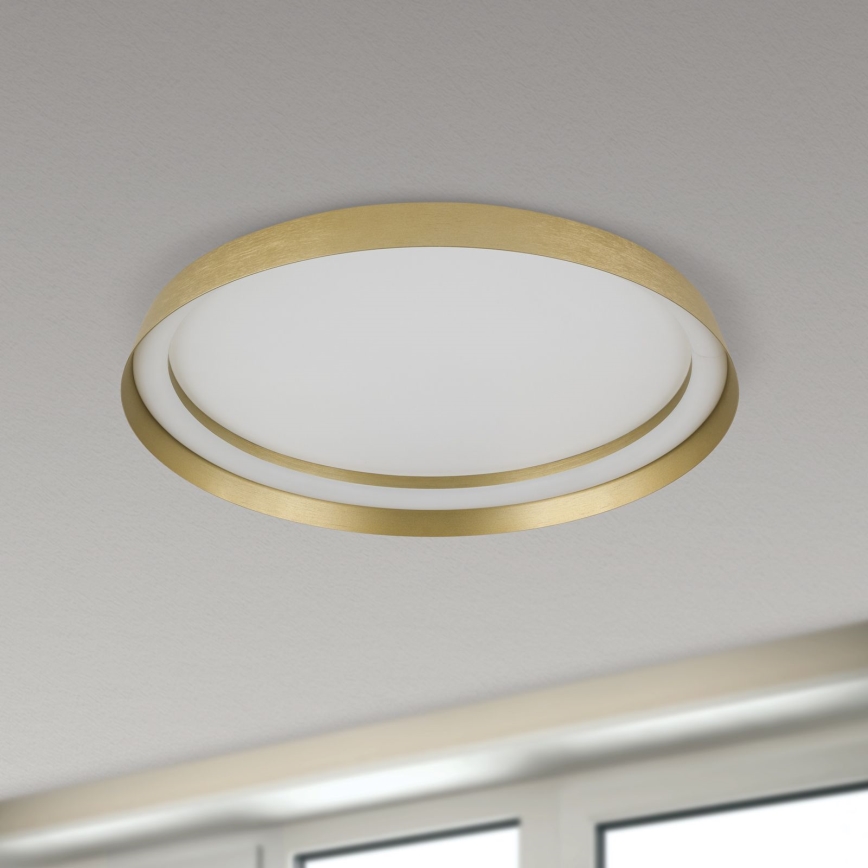 LED himmennettävä kattovalaisin MANTA LED/38W/230V 2700/3000/4000K Ø 45 cm kulta