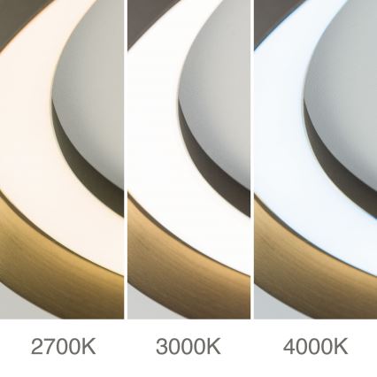 LED himmennettävä kattovalaisin MANTA LED/38W/230V 2700/3000/4000K Ø 45 cm ruskea