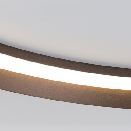 LED himmennettävä kattovalaisin MANTA LED/38W/230V 2700/3000/4000K Ø 45 cm ruskea