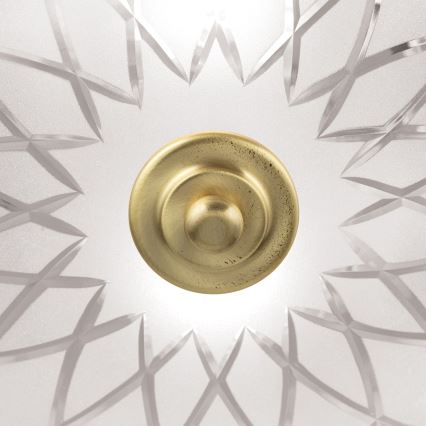 Kattovalo PORTO 2xE27/40W/230V halkaisija 37 cm kulta