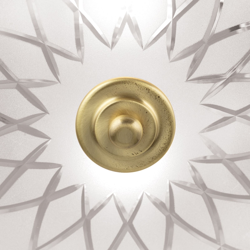 Kattovalo PORTO 2xE27/40W/230V halkaisija 37 cm kulta