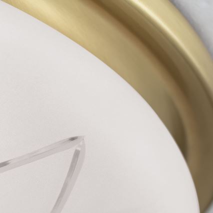 Kattovalo PORTO 2xE27/40W/230V halkaisija 37 cm kulta
