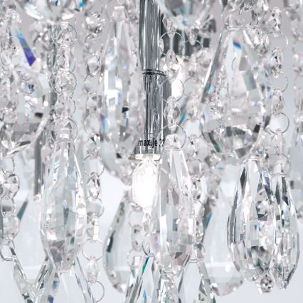 Kristallikattovalaisin CELESTE 6xG9/40W/230V halkaisija 45 cm kiiltävä kromi