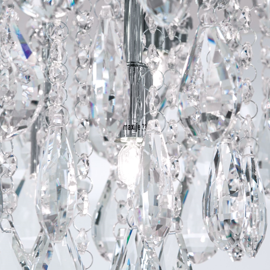 Kristallikattovalaisin CELESTE 6xG9/40W/230V halkaisija 45 cm kiiltävä kromi