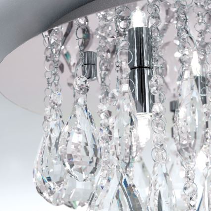 Kristallikattovalaisin CELESTE 6xG9/40W/230V halkaisija 45 cm kiiltävä kromi