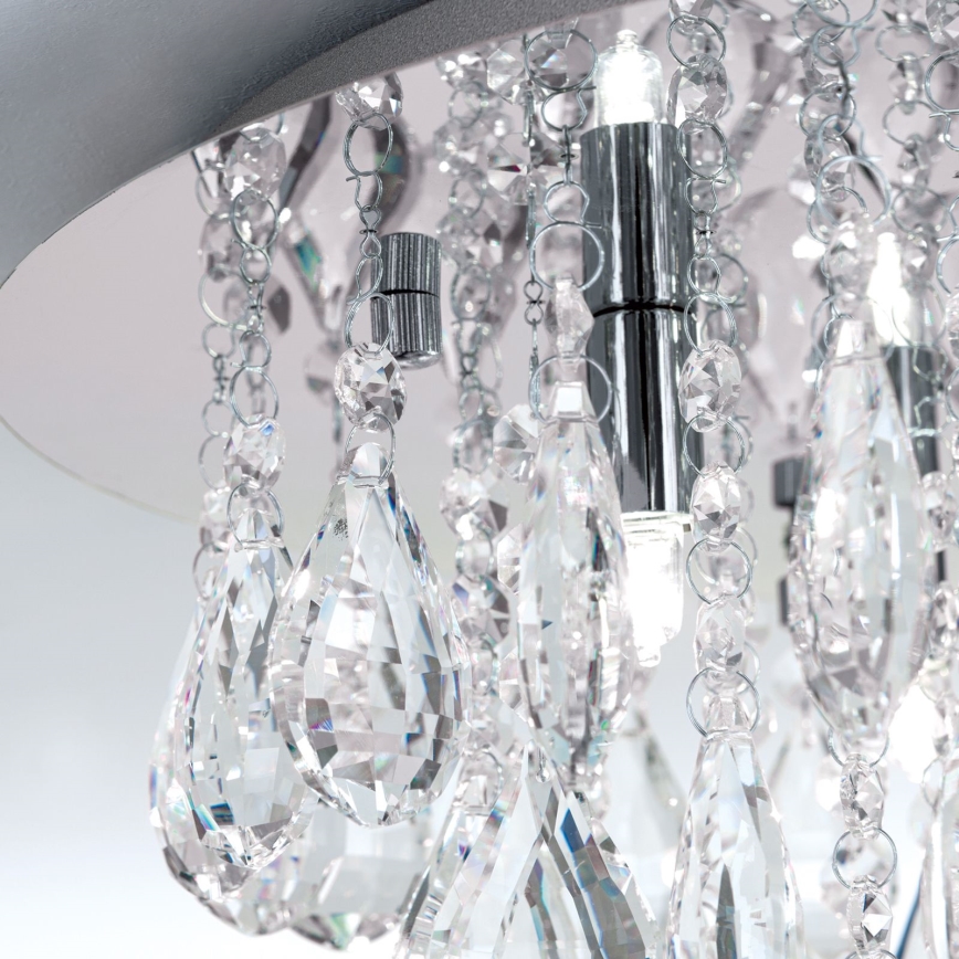 Kristallikattovalaisin CELESTE 6xG9/40W/230V halkaisija 45 cm kiiltävä kromi