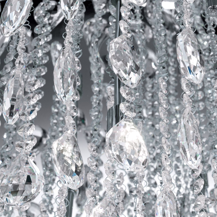 Kristallikattovalaisin CELESTE 12xG9/40W/230V halkaisija 75 cm kiiltävä kromi