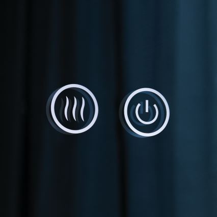 FOCUS LED lämmitettävä kylpyhuoneen seinäpeili LED-valaistuksella 30W/230V 3000/4200/6000K halkaisija 100 cm IP44