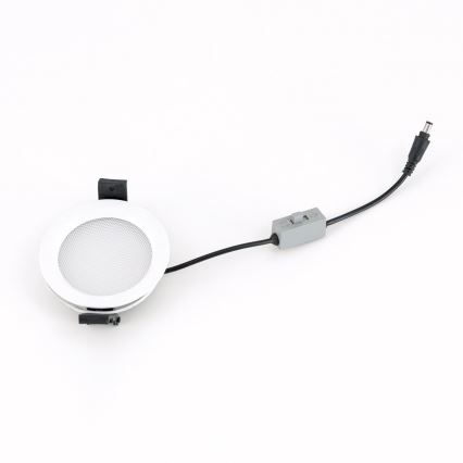 Himennettävä kylpyhuoneeseen upotettava LED-kattovalaisin OFFICE LED/25W/230V 3000/4000/6000K halkaisija 17 cm UGR19 IP44 valkoinen