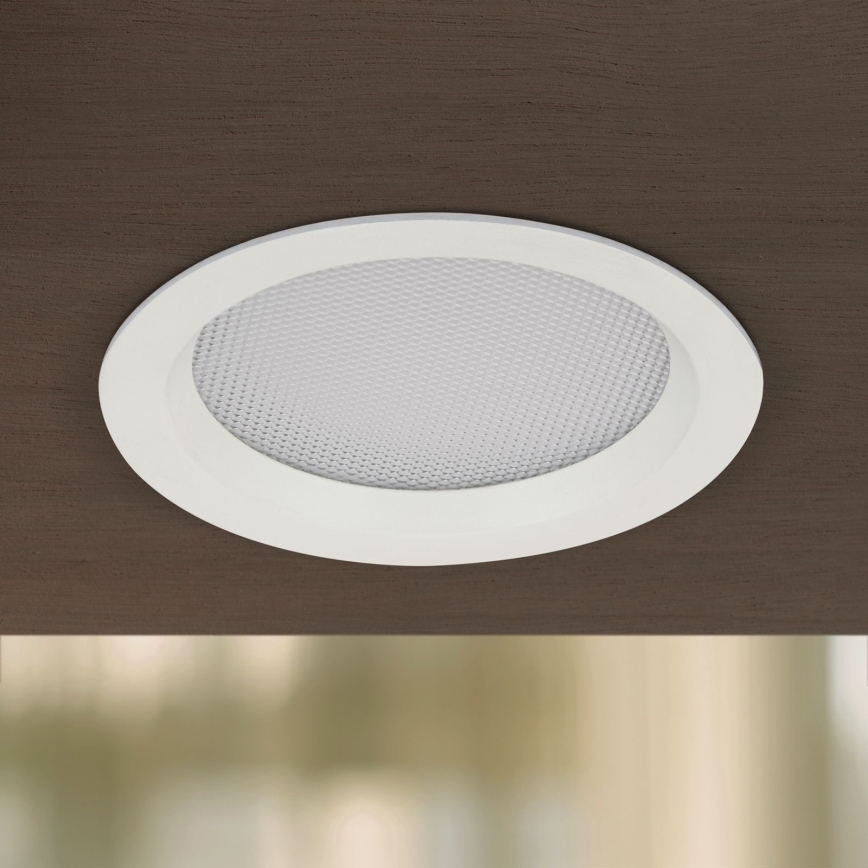 Himennettävä kylpyhuoneeseen upotettava LED-kattovalaisin OFFICE LED/25W/230V 3000/4000/6000K halkaisija 17 cm UGR19 IP44 valkoinen