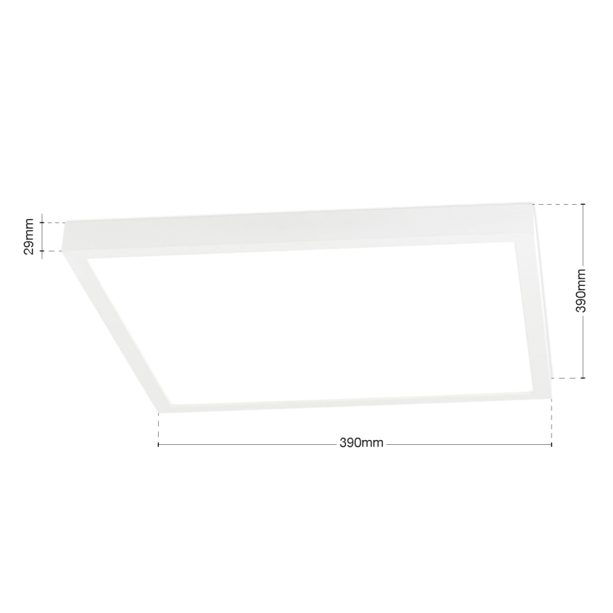 LED himmennettävä kattovalaisin DISC LED/30W/230V 2700/3000/4000K 39x39 cm valkoinen