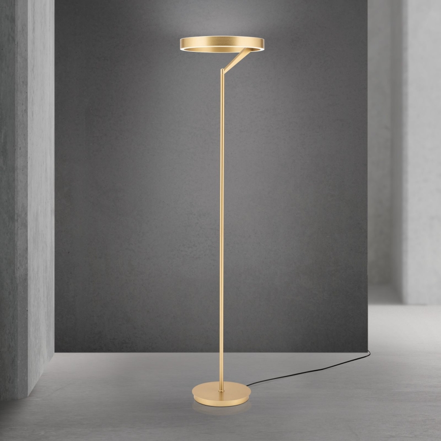 LED-himmennettävä lattiavalaisin KOLK LED/40W/230V 2700/4000K kultainen