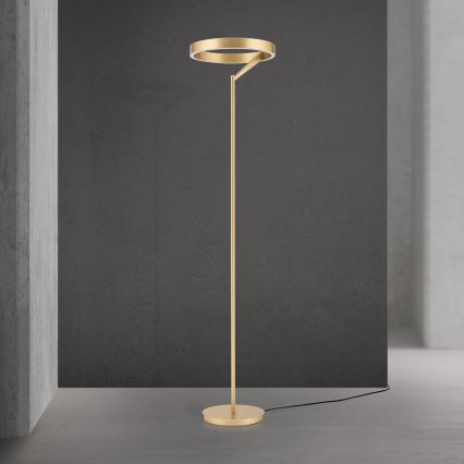 LED-himmennettävä lattiavalaisin KOLK LED/40W/230V 2700/4000K kultainen