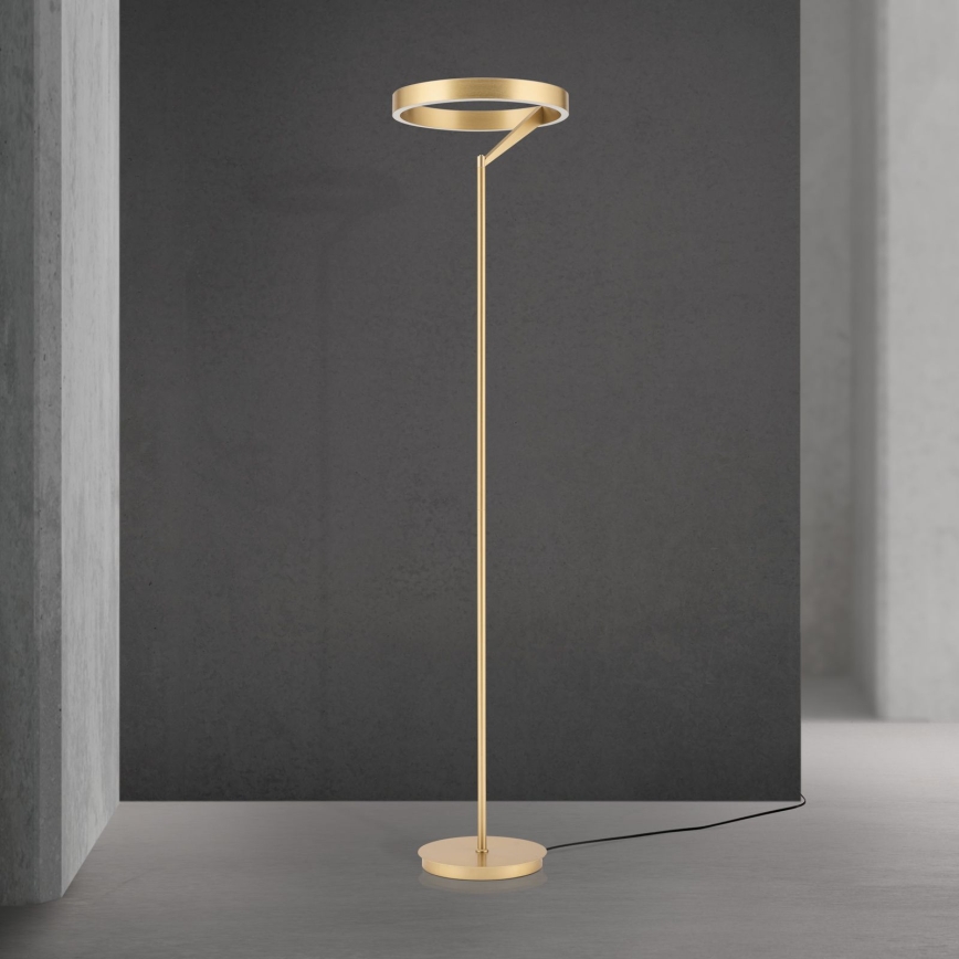 LED-himmennettävä lattiavalaisin KOLK LED/40W/230V 2700/4000K kultainen