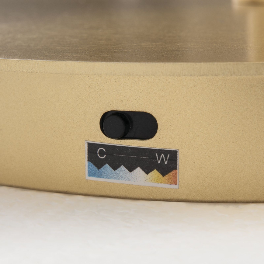 LED-himmennettävä lattiavalaisin KOLK LED/40W/230V 2700/4000K kultainen