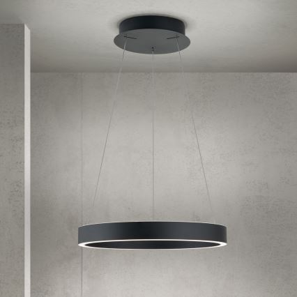 himmennettävä LED-riippuvalaisin vaijerilla KOLK LED/40W/230V 2700/3000/4000K halkaisija 40 cm musta