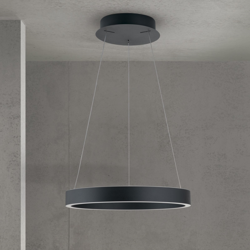 himmennettävä LED-riippuvalaisin vaijerilla KOLK LED/40W/230V 2700/3000/4000K halkaisija 40 cm musta