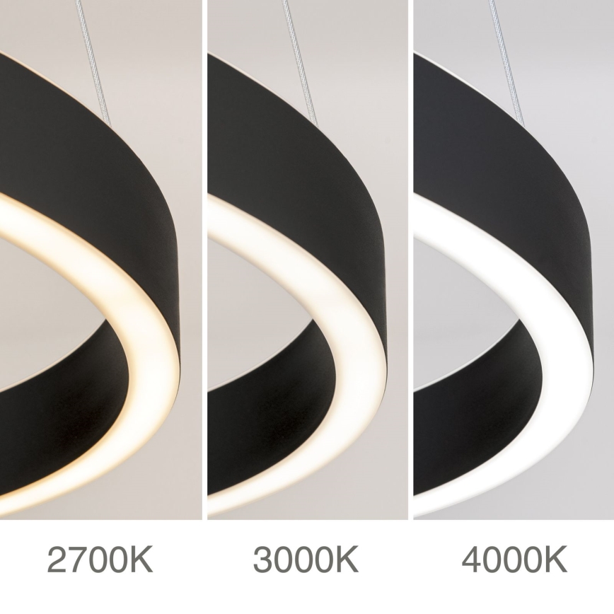 himmennettävä LED-riippuvalaisin vaijerilla KOLK LED/40W/230V 2700/3000/4000K halkaisija 40 cm musta