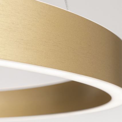 himmennettävä LED-riippuvalaisin vaijerilla KOLK LED/60W/230V 2700/3000/4000K halkaisija 60 cm kultainen