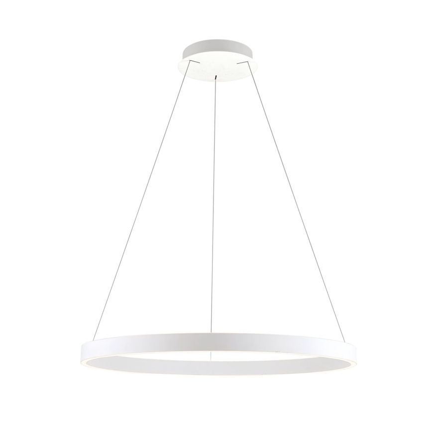 LED-himmennettävä riippuvalaisin vaijerilla KOLK LED/80W/230V 2700/3000/4000K, halkaisija 80 cm, valkoinen
