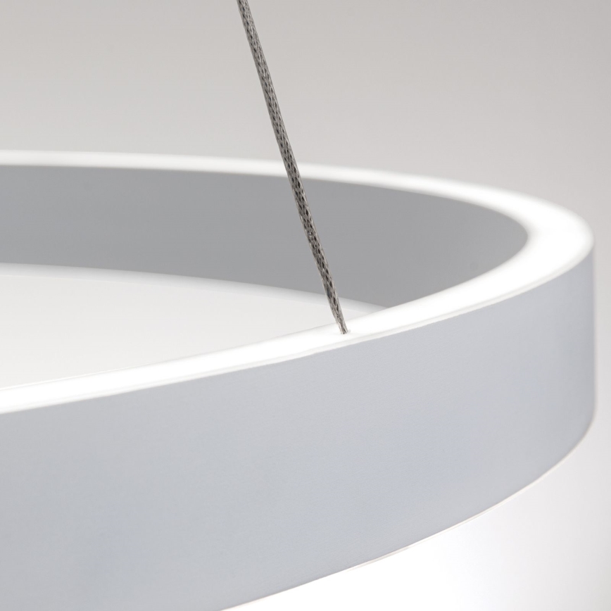 LED-himmennettävä riippuvalaisin vaijerilla KOLK LED/80W/230V 2700/3000/4000K, halkaisija 80 cm, valkoinen