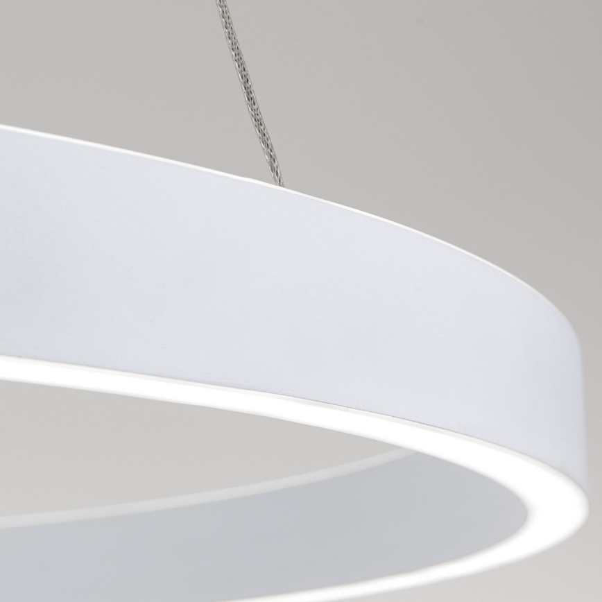 LED-himmennettävä riippuvalaisin vaijerilla KOLK LED/80W/230V 2700/3000/4000K, halkaisija 80 cm, valkoinen