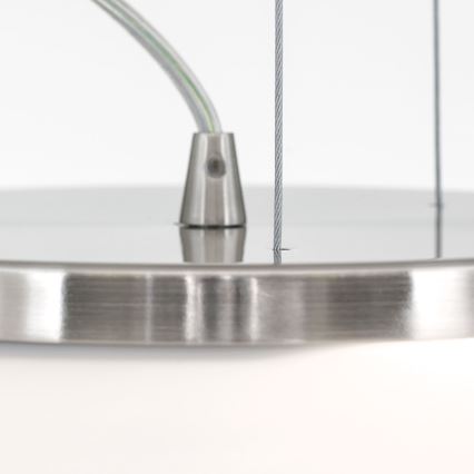 Kattokruunu johdossa BLANC 2xE27/60W/230V halkaisija 49 cm mattakromi