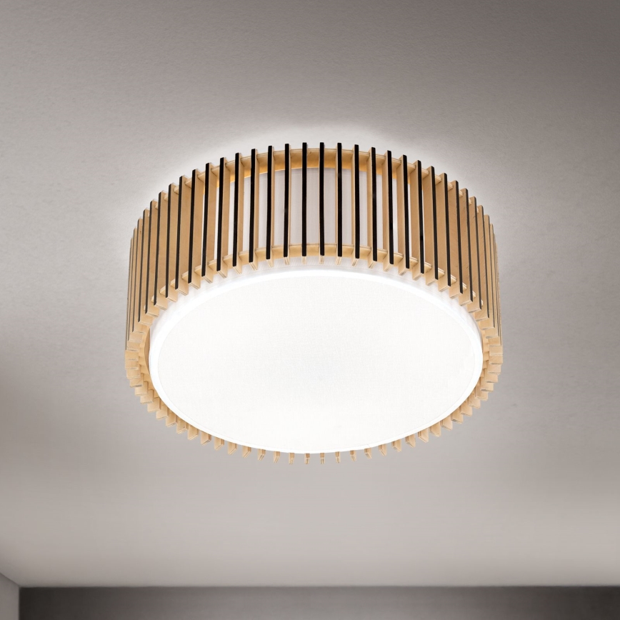 Kattovalaisin TARTA 3xE27/40W/230V, halkaisija 40 cm, beigenvärinen