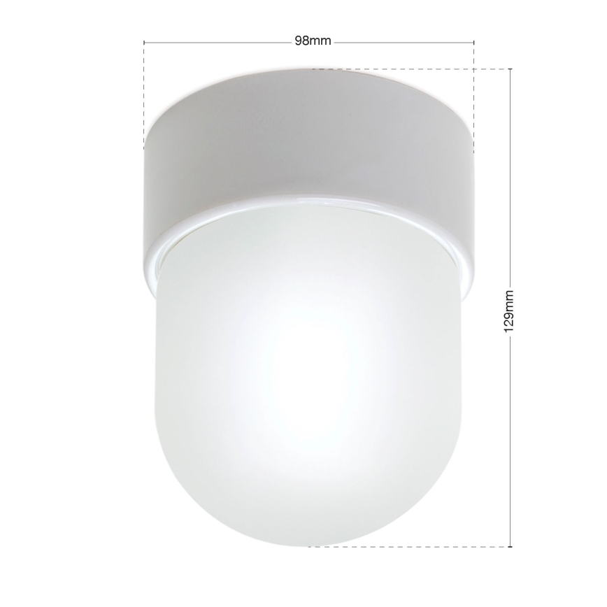 Kattovalaisin OSTIA 1xE27/40W/230V halkaisija 9,8 cm valkoinen