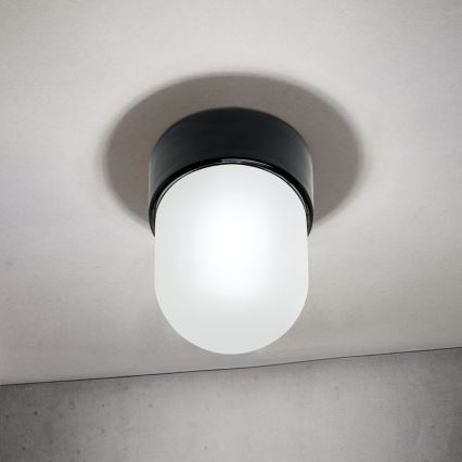 Kattovalaisin OSTIA 1xE27/40W/230V halkaisija 9,8 cm musta