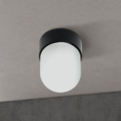 Kattovalaisin OSTIA 1xE27/40W/230V halkaisija 9,8 cm musta