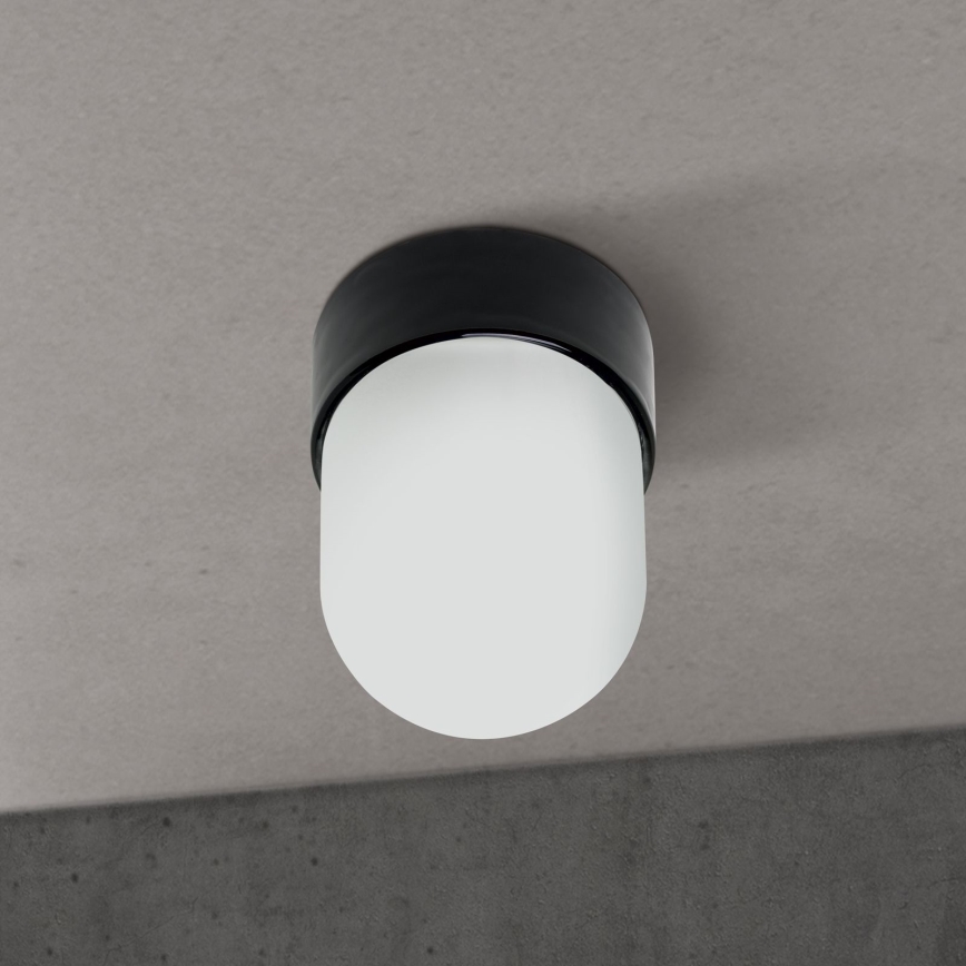Kattovalaisin OSTIA 1xE27/40W/230V halkaisija 9,8 cm musta
