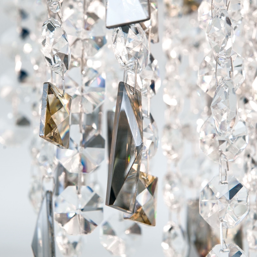 Kristallikattovalaisin CRYSTALRIVER 21xG9/40W/230V kiiltävä kromi