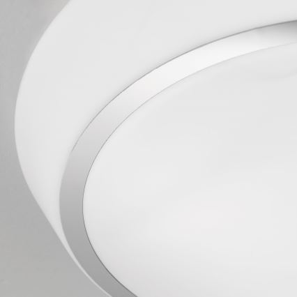 Kylpyhuoneen kattovalaisin TENA 3xE27/60W/230V Ø 38 cm IP44, valkoinen