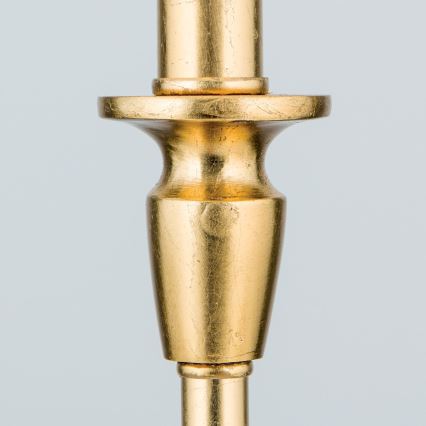 Pöytävalaisin FONSA 1xE27/60W/230V 61 cm valkoinen/kulta