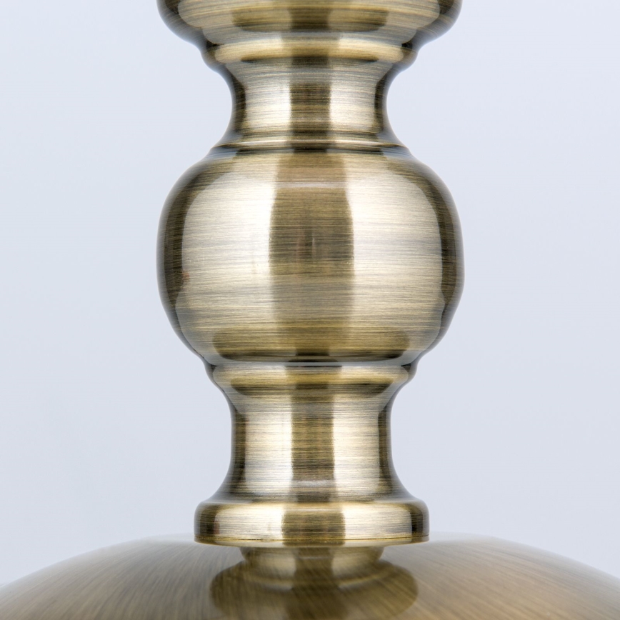 Pöytävalaisin TONIA 1xE27/60W/230V halkaisija 30 cm valkoinen/pronssi