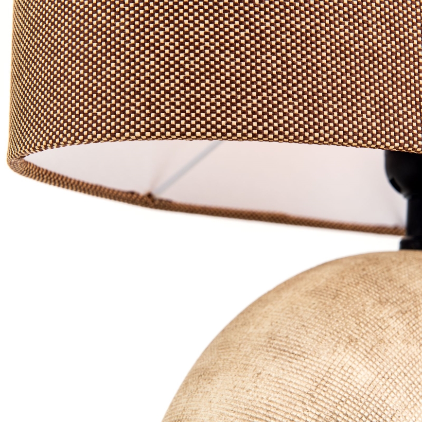 Pöytävalaisin ETHNO 1xE27/60W/230V keramiikka ruskea/beige