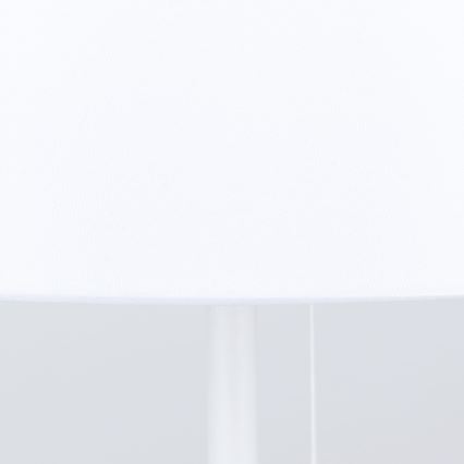 Pöytävalaisin USB-portilla LUDWIG 1xE27/40W/230V 50 cm valkoinen