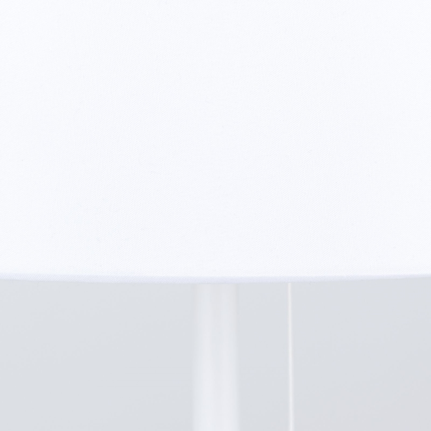 Pöytävalaisin USB-portilla LUDWIG 1xE27/40W/230V 50 cm valkoinen