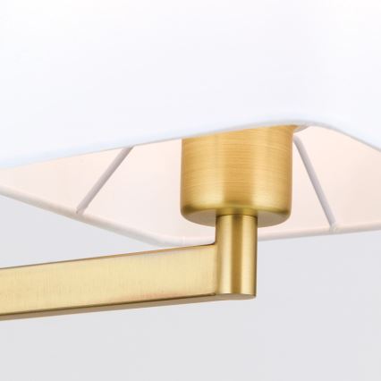 Pöytävalaisin CARLTON 1xE27/40W/230V valkoinen/kulta