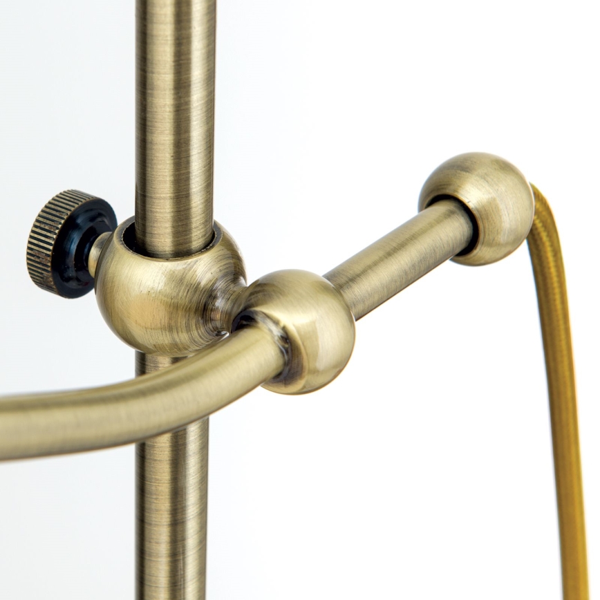 Pöytävalaisin OLD LAMP 1xE27/40W/230V 65 cm valkoinen/pronssi