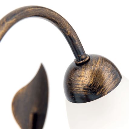 Pöytävalaisin SISI 1xE14/40W/230V pronssi/patina