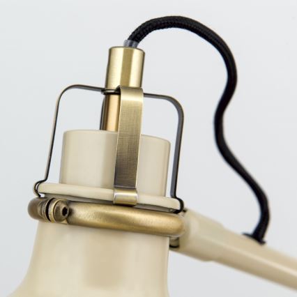 Pöytävalaisin SCHILLER 1xE27/40W/230V kerma/pronssi